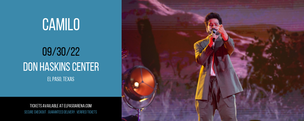 Camilo at Don Haskins Center tickets Camilo at Don Haskins Center