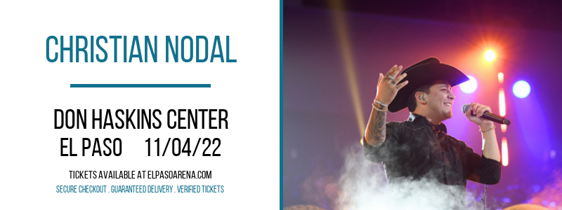 Christian Nodal at Don Haskins Center