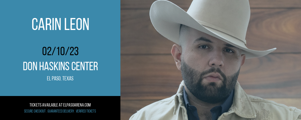 Carin Leon at Don Haskins Center tickets Carin Leon at Don Haskins Center