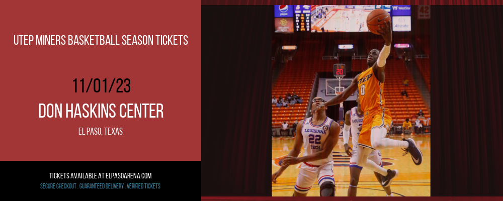 UTEP Miners Basketball Season Tickets at Don Haskins Center